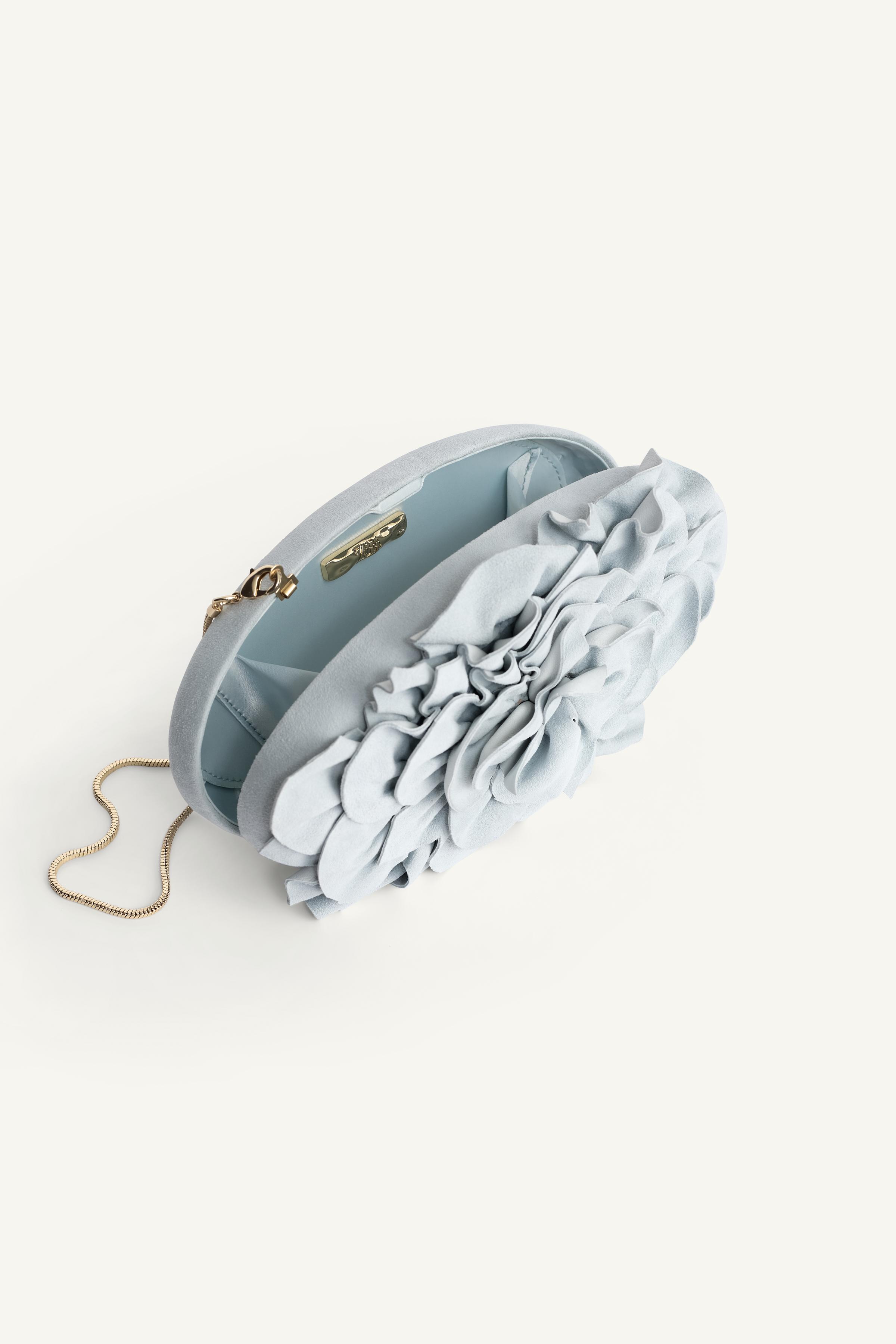 LEATHER FLOWER CLUTCH LIMITED EDITION